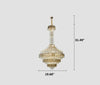 Charming Post Modern Crystal Chandelier