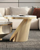 Marble Coffee Table Set With Concealed Storage/ Lixra