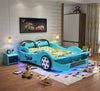 Modern LED Car-Shaped Kids Bed / Lixra