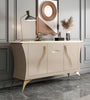 Marble-Top Wooden Modern Buffet Table / Lixra