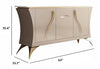 Modern Luxurious Marble Top Wooden Buffet Table / Lixra