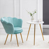 Petal Designed Velvet Fabric Accent Chair / Lixra