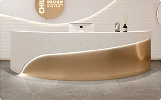 Ultra Modern Luxurious Office Reception Desk / Lixra