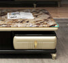 Marble Top Expandable TV Stand Set With Coffee Table / Lixra