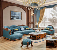Liville Luxury European Leather Sofa With Chaise / Lixra