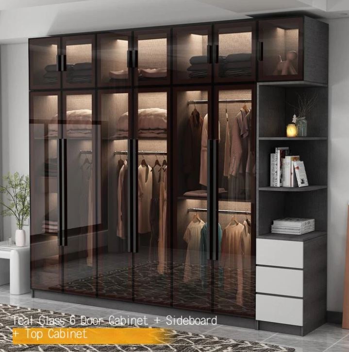 Ingenious Luxury Glass Door Wardrobe / lixra