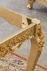 European Style Royal Dining Table Set with Golden Accents / Lixra