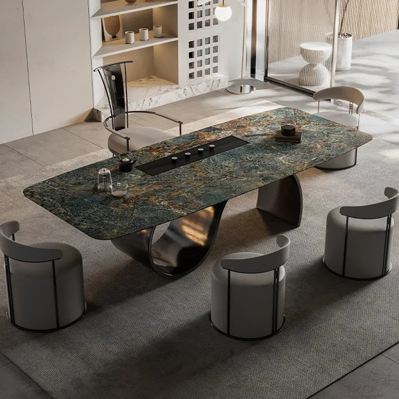 Abstract Marble Modern Dining Table / Lixra