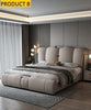 Modern Leather Upholstered Comfortable Bed / Lixra