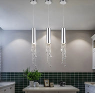 Cylinder Style Crystal Pendant Light / Lixra