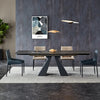 Sleek And Versatile Extendable Marble Dining Table/ Lixra