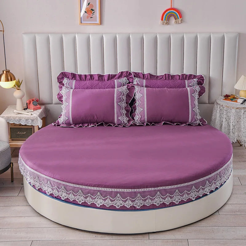 Organic Soft Cotton Round Bedsheets / Lixra
