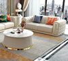 Luxurious Tufted Back Leather Sofa Set / Lixra