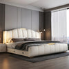 Modern Luxury Bed With Leather Upholstery / Lixra