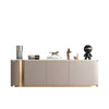 Elegant Marble Top TV-Stand with Storage Cabinets