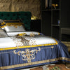 Luxurious Embroidered 100% Cotton Fabric Bedding Sets / Lixra