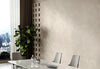 Sleek Marble Dining Table Paired With Six Leather Seating /Lixra
