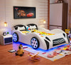 Modern LED Car-Shaped Kids Bed / Lixra