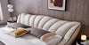Stylish Wave Shape Modern Leather Bed / Lixra