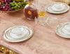 European Style Royal Dining Table Set with Golden Accents / Lixra