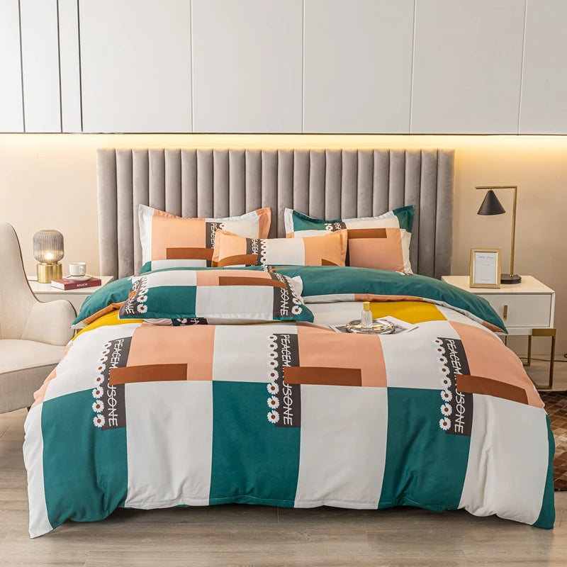 Burst Printed Cotton Bedding Cover