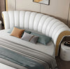 Personalized Leather Modern Round Bed / Lixra