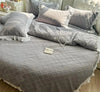 Microfiber Embroidered White Bedding Set / Lixra