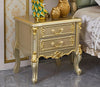 Set Of 2 Wooden European Carved Nightstands / Lixra