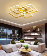 Square-Shaped Remote Control Ceiling Light / Lixra