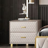 Button Tufted Design Modern Leather Bed