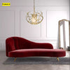 Enchanting Elegant Modern Velvet Fabric Chaise Longue Sofa - Lixra