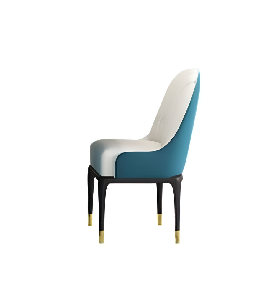Set Of 6 Spacious Comfort Leather Chairs / Lixra