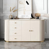 Modern Glossy Wood Buffet with Marble-Top / Lixra