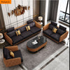 Present Day Lavish Design Leather Upholstered Sofa Set / Lixra