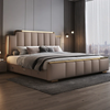 Modern Fusion Leather Bed With Storage Drawers / Lixra