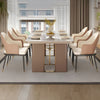 Modern Bright Marble Dining Table Set / Lixra
