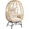 Egg Shaped Fabric Rattan Outdoor Sofa Chair / Lixra