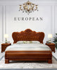 Vintage Simple European Wooden Luxury Bed/ Lixra