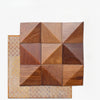 Secure Bonding Triangle Design Mosaic Wood Wall Panel / Lixra