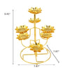 Gold-Plated Obsolete Lotus Candle Holder/ Lixra