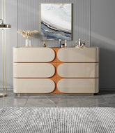 Luxury Dresser and Chest With Glass Top / Lixra