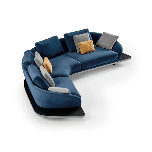 Modern Flair With A Unique Twist Special-Shaped Fabric Corner Sectional Sofa / Lixra