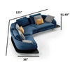 Modern Flair With A Unique Twist Special-Shaped Fabric Corner Sectional Sofa / Lixra