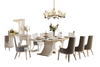 Modern Polished Wooden Dining Table Set