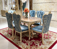 European 6-Seater Wooden Dining Table Set / Lixra