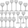 Dignified Sparkle 18 pieces Crystal Candle Holder Centerpieces / Lixra