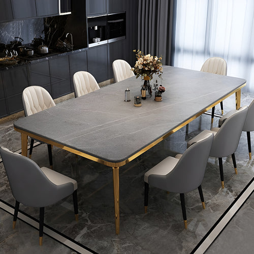 Italian Marble Dining Table Set / Lixra