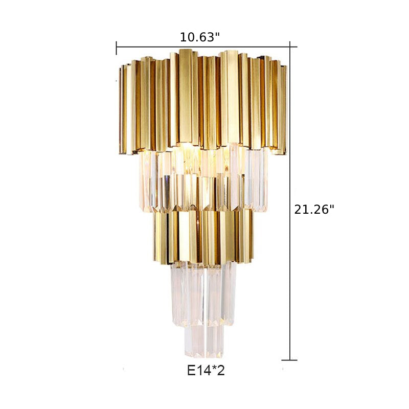 Dazzling And Voguish Crystal Wall Sconce – Lixra.com