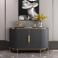 Modern Marble Top Buffet Table With Storage / Lixra