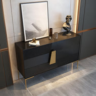 Luxury Wooden Exquisite Black Buffet Table / Lixra